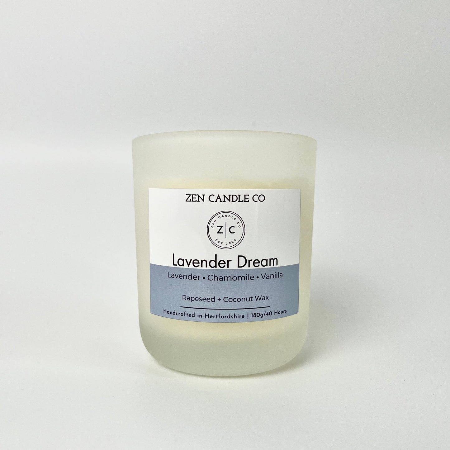 LAVENDER DREAM SCENTED CANDLE - LAVENDER CHAMOMILE & VANILLA